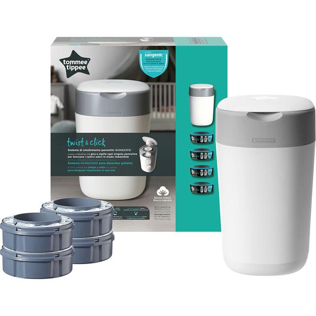 Tommee Tippee Twist & Click Starter Pack 4 Refills - Blespand test - Babyhelp.dk